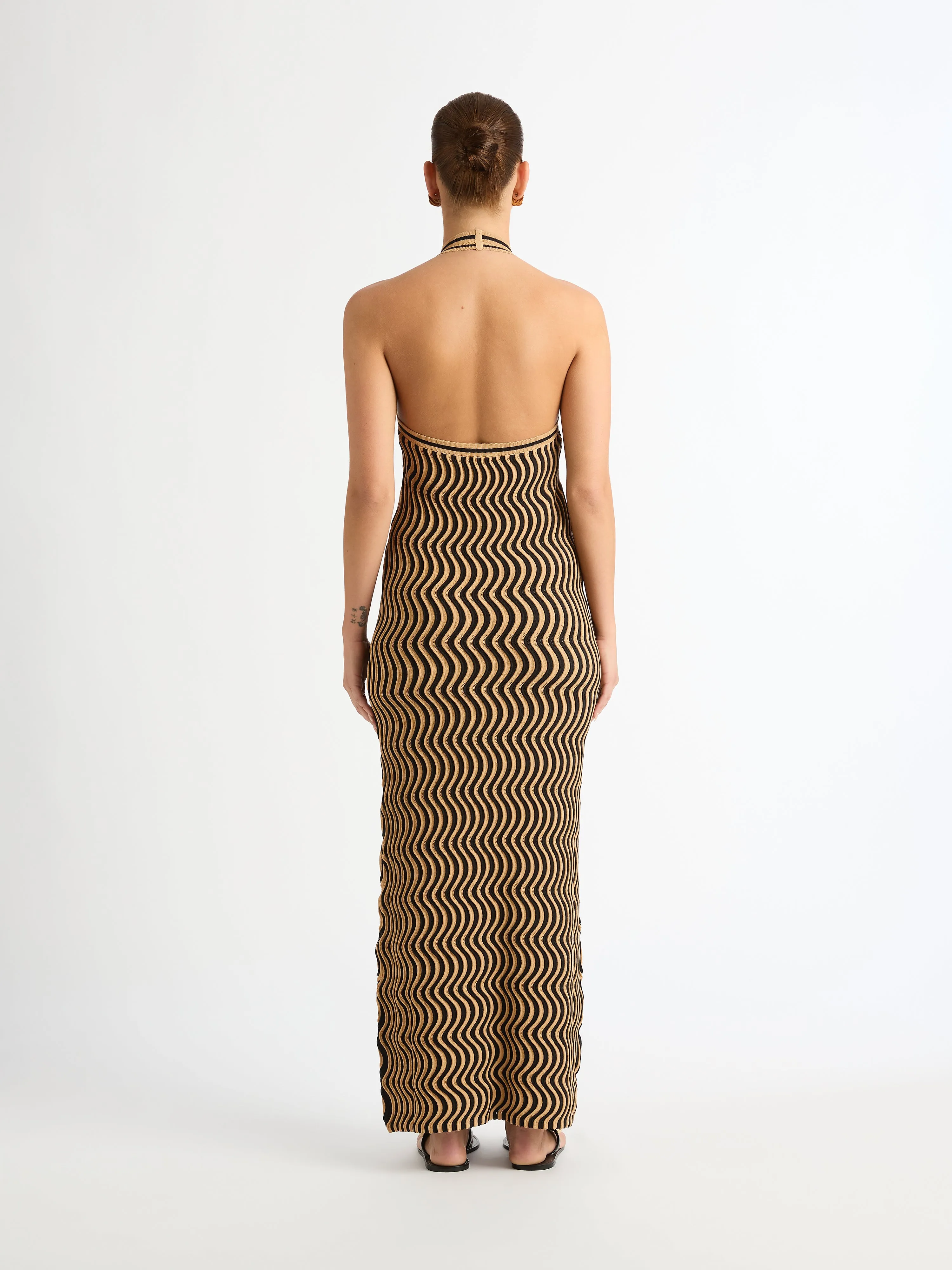 WAVY KNIT DRESS
