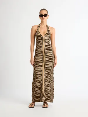 WAVY KNIT DRESS