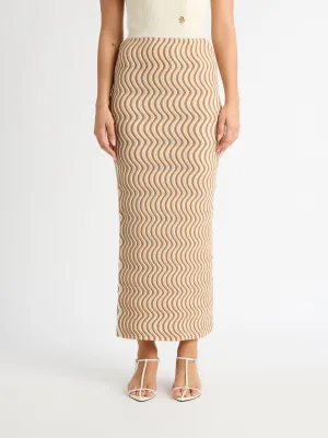 WAVY KNIT SKIRT