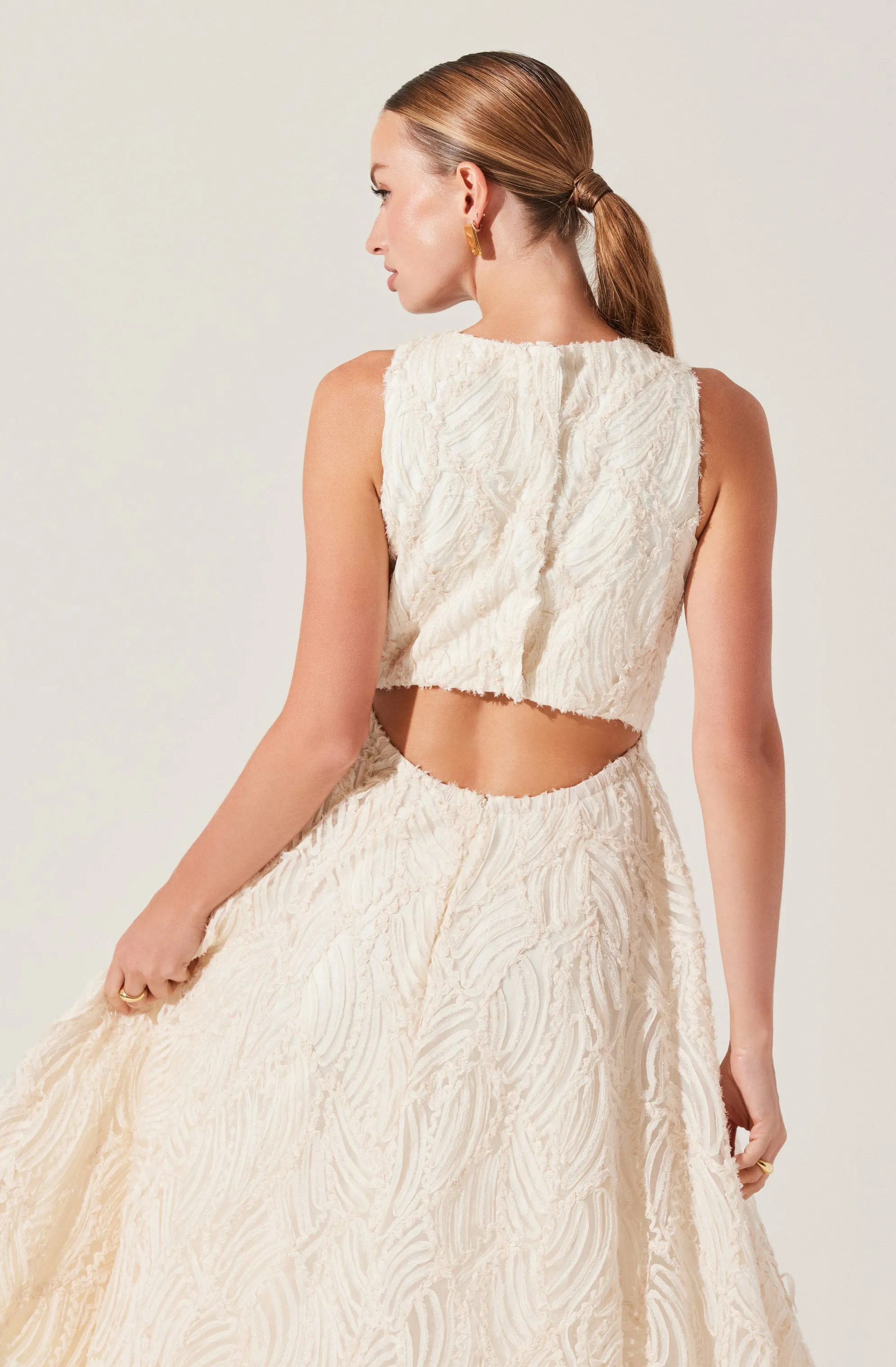 Worth Every Penny Lillemor 3D Textured Midi Dress  Going Fast!