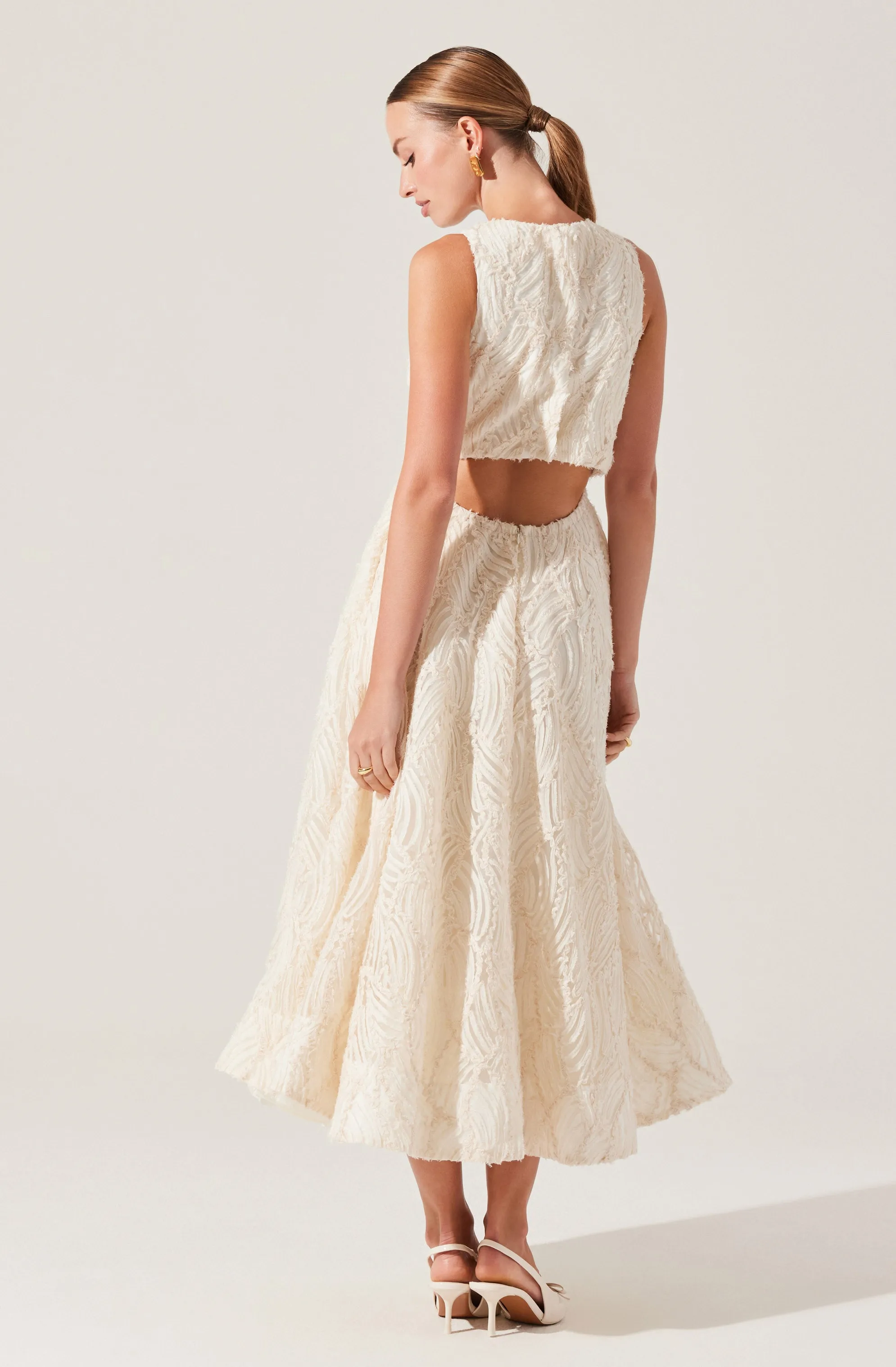 Worth Every Penny Lillemor 3D Textured Midi Dress  Going Fast!