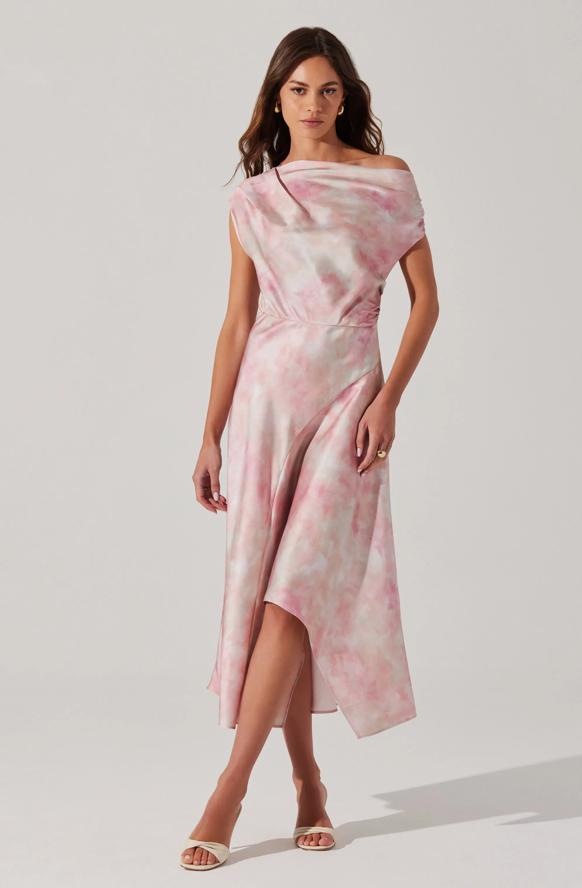 Worth Every Penny Mairyn Tie Dye Satin Dress  Today Only!