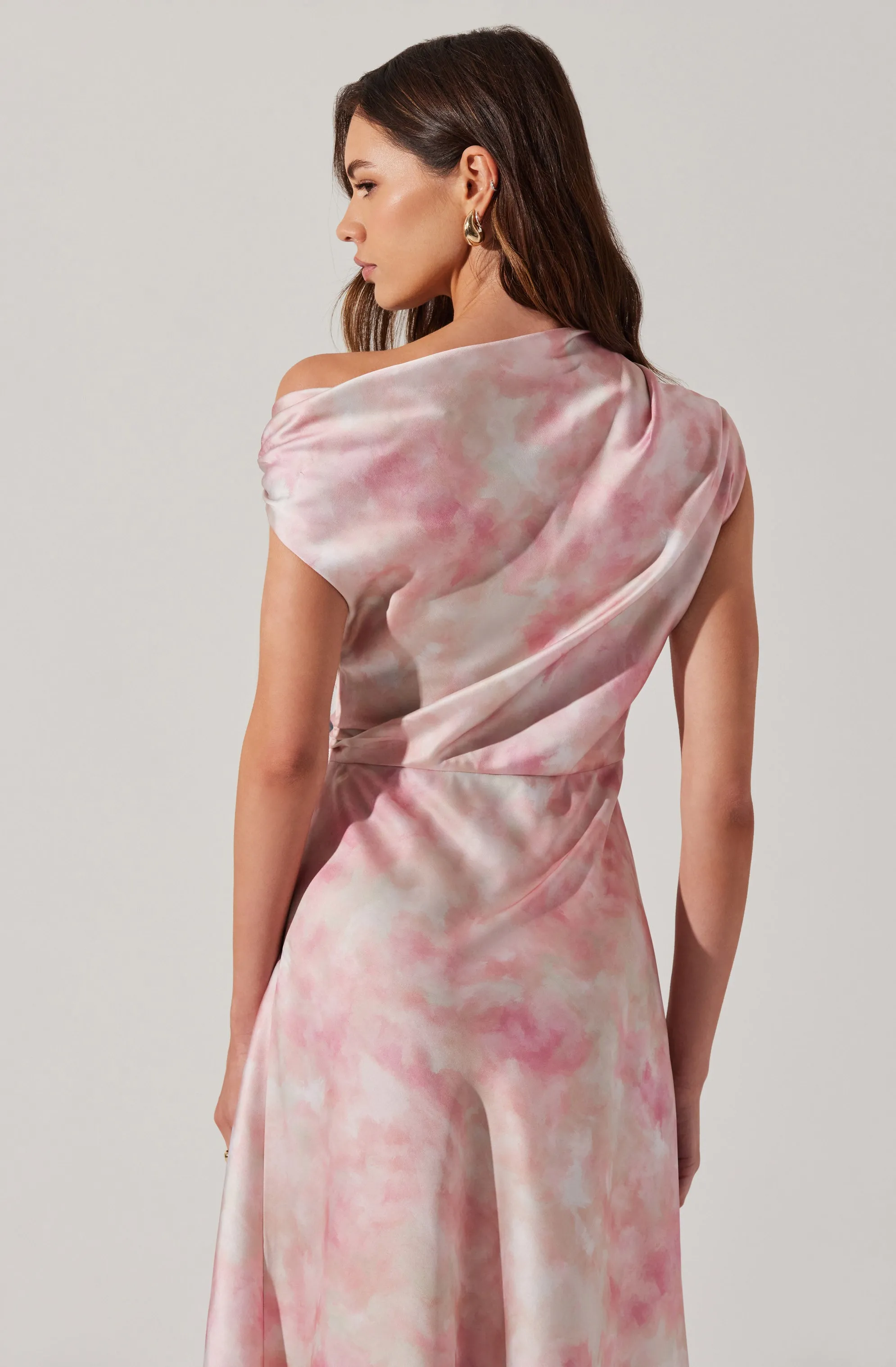 Worth Every Penny Mairyn Tie Dye Satin Dress  Today Only!