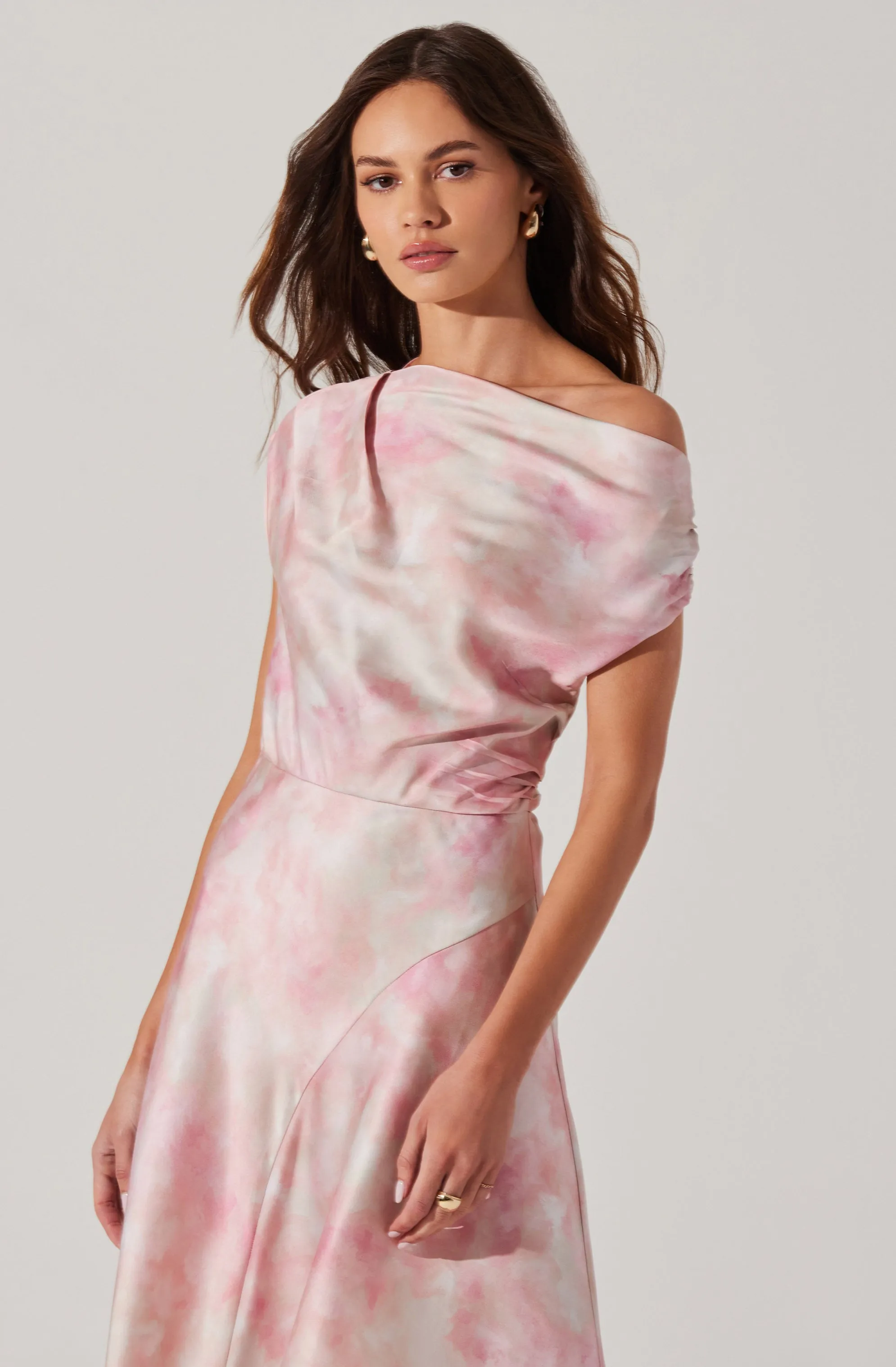 Worth Every Penny Mairyn Tie Dye Satin Dress  Today Only!