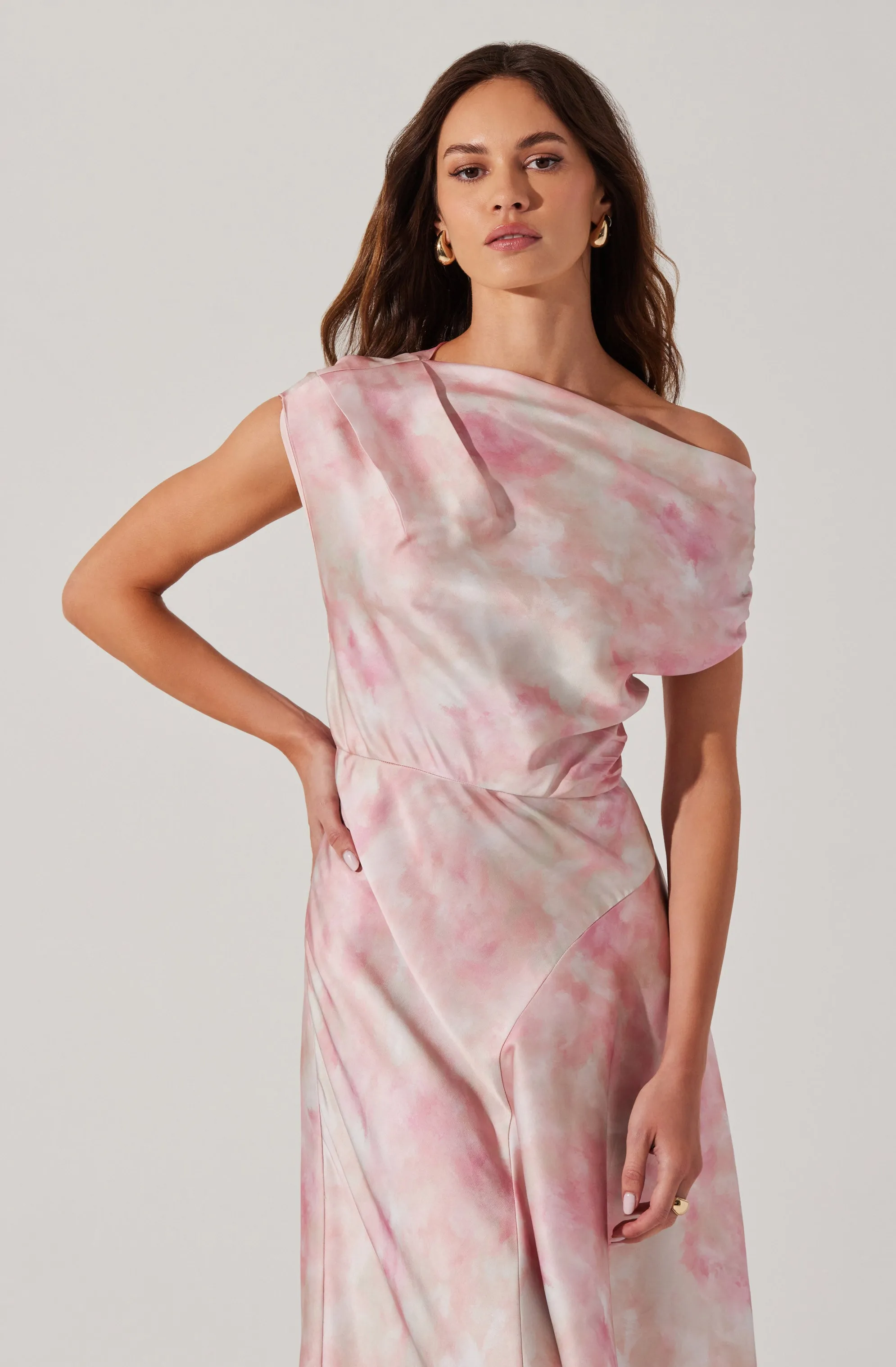 Worth Every Penny Mairyn Tie Dye Satin Dress  Today Only!